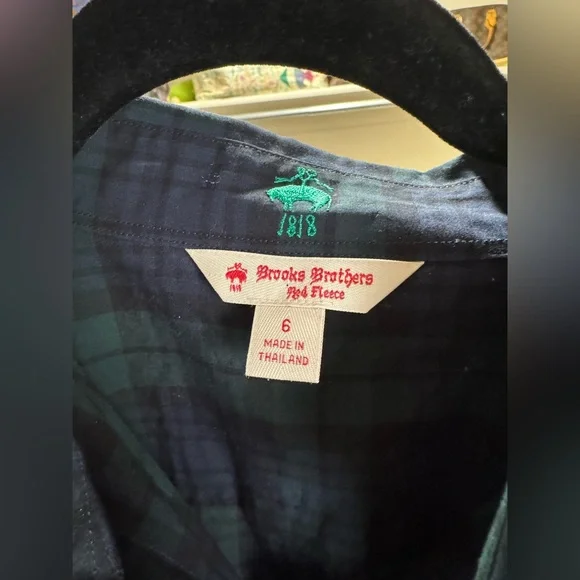 Brooks Brothers Plaid plaid Tartan Button Down Tie Dress - Picture 3 of 8